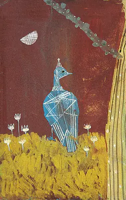 Ganesh Pyne (Artist), Bijoya Letter, 1970, Painting