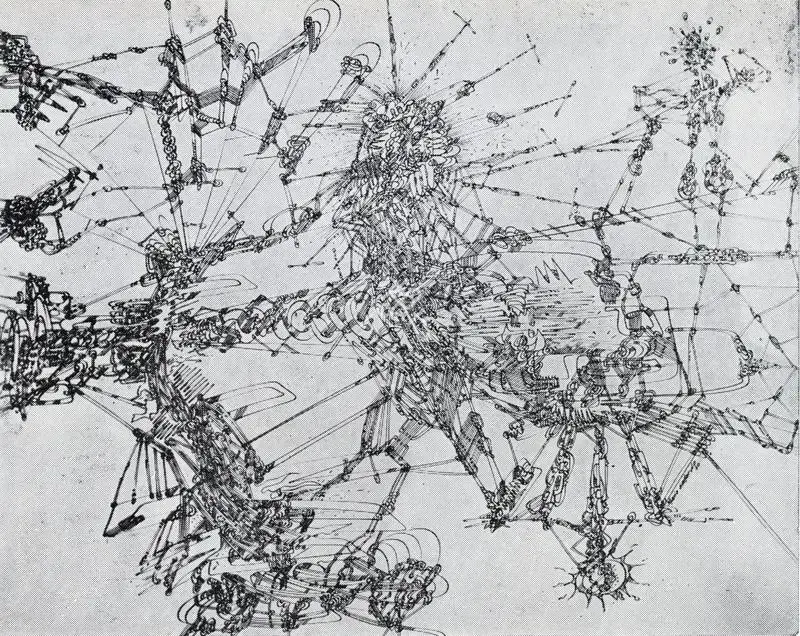 Mario Gallardo (Artist), Superior Tower, 1970, Drawing