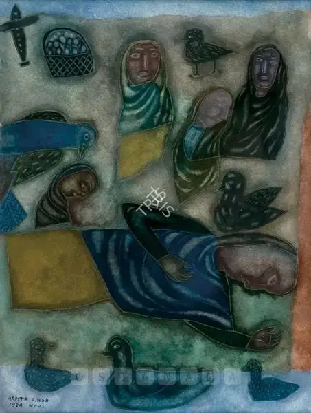 Arpita Singh (Artist), Untitled, 1984, Painting