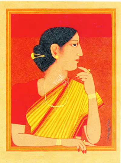 Lalu Prasad Shaw (Artist), Untitled, Painting