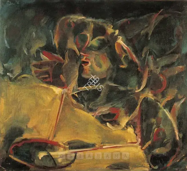 Paritosh Sen (Artist), Accident Series, 1972, Painting