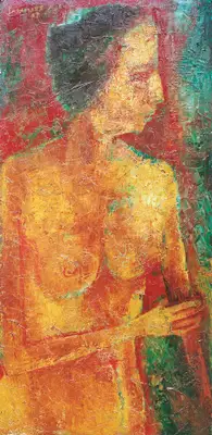 Akbar Padamsee (Artist), Nude, 1987, Painting