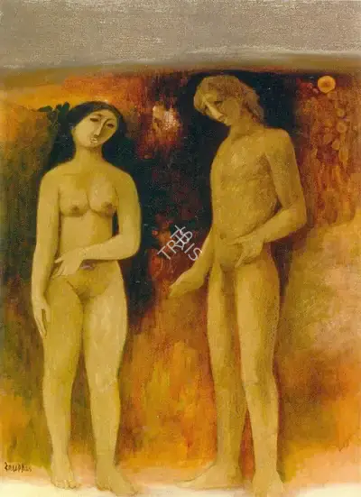 Arup Das (Artist), Untitled, 1986, Painting