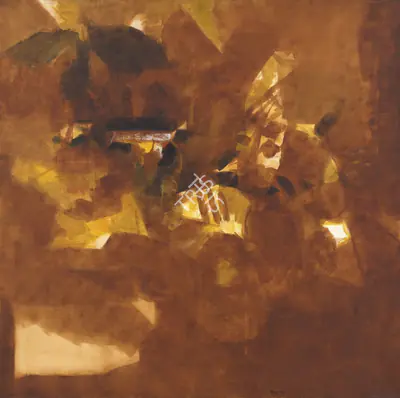 Raza, S.H. (Artist). La Terre, 1968 | Painting, Sa.Del/27.09.25, 2025 · Saffronart