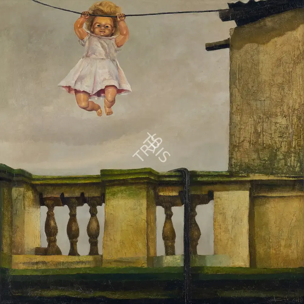 Bhattacharjee, Bikash (Artist). Doll Series, 1970 | Painting, AG.Mum/28.03.19, 2019 · Asta Guru