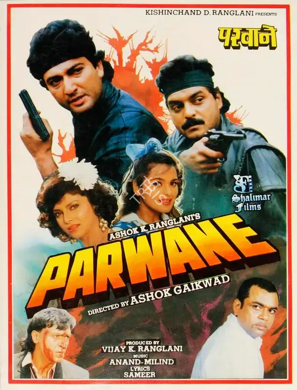 Vijay K. Ranglani (Producer), Parwane, 1993, Song-Synopsis Booklet