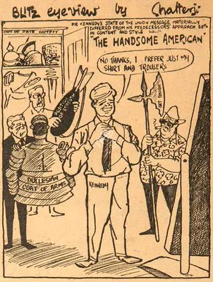 Basu Chatterjee (Cartoonist), The Handsome American, 1961, Cartoons