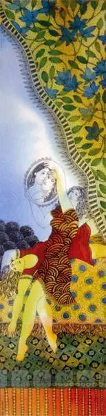 Maya Burman (Artist), Sisters, 2006, Painting
