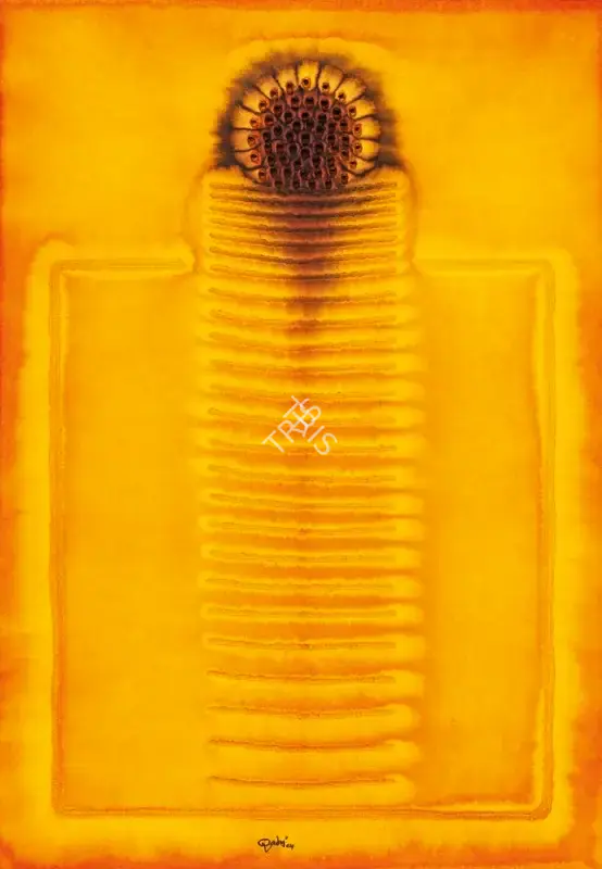 Sohan Qadri (Artist), Untitled (Yellow), 2004, Drawing