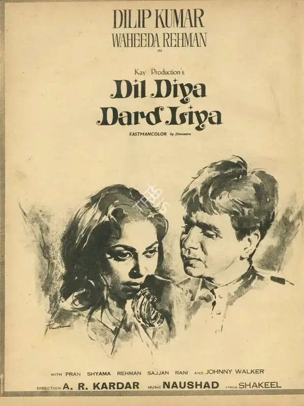 A.R. Kardar (Director), Dil Diya Dard Liya, 1966, Advertisement