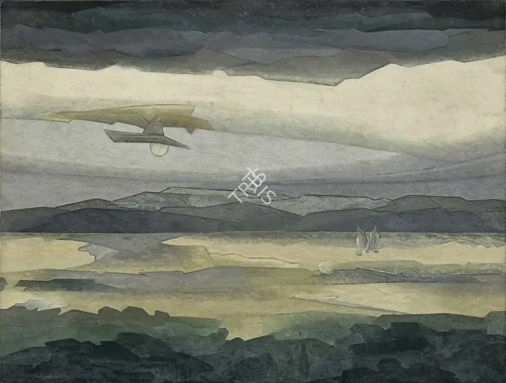 Sabavala, Jehangir (Artist). The Hooded Day, 1970 | Painting, AG.Onl/30.04.22, 2022 · Asta Guru