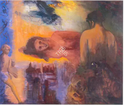 Nalini Malani (Artist), Love, 1991, Painting