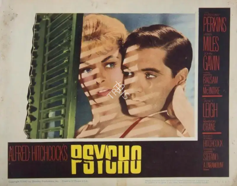 Alfred Hitchcock (Producer), Psycho, 1960, Lobby Card