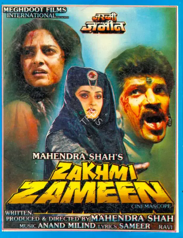 Mahendra Shah (Producer), Zakhmi Zameen, 1990, Song-Synopsis Booklet