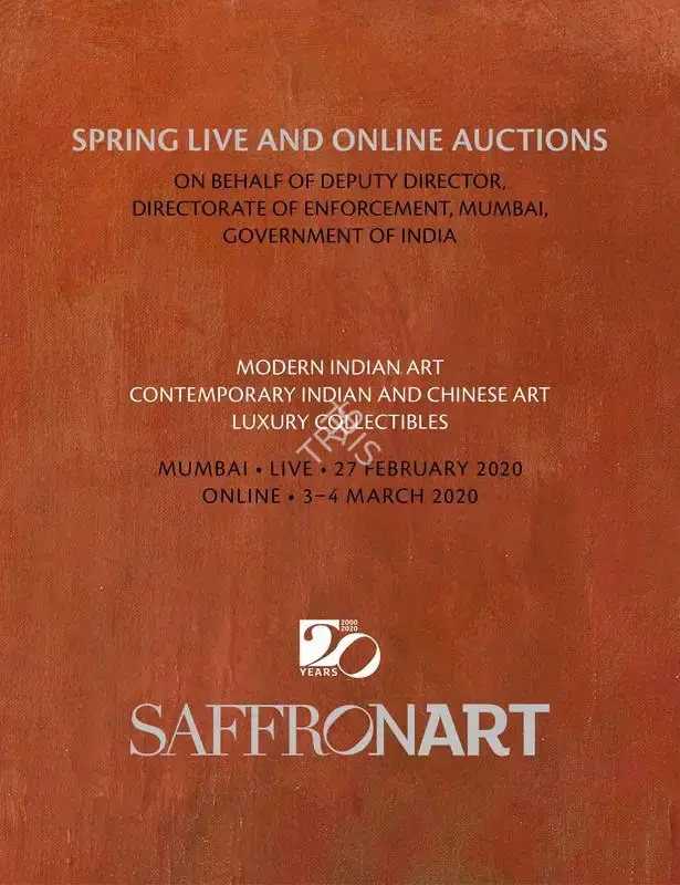 Saffronart (Auction House), Spring Live Auction, 2020, Auction Catalogue