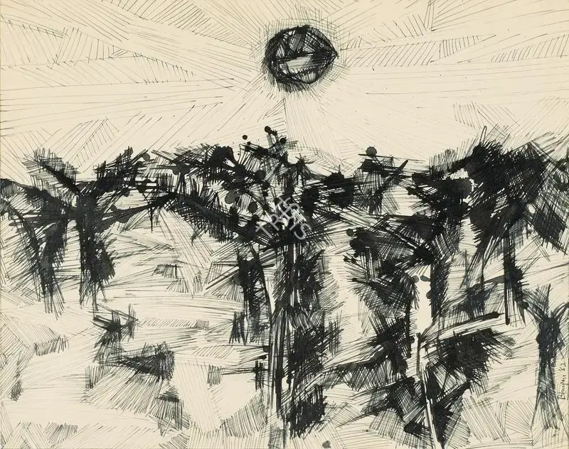 Bhupen Khakhar (Artist), Untitled, 1962, Drawing