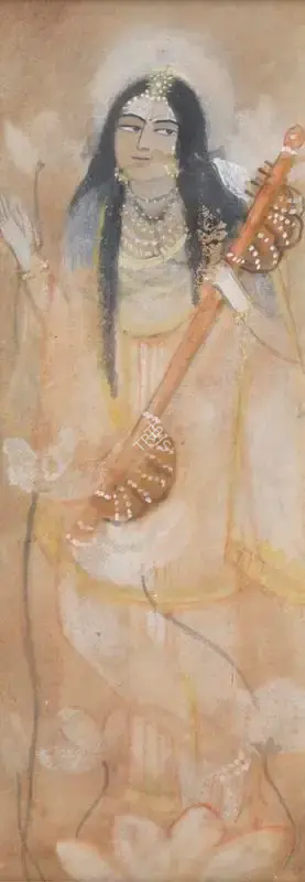 Sunayani Devi (Artist), Untitled (Saraswati), 1920, Painting