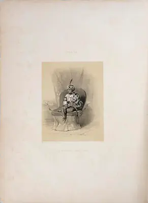 J.D. Hardinge (Lithographer), The Maharajah Dhulip Sing, 1847, Lithograph