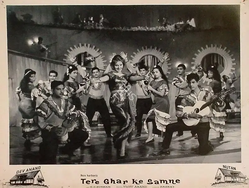 Dev Anand (Producer), Tere Ghar Ke Samne, 1963, Lobby Card