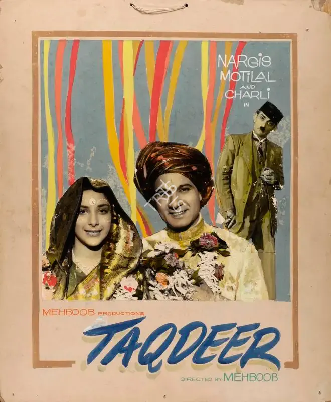 Mehboob (Producer), Taqdeer, 1943, Showcard