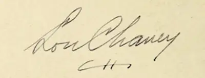 Lon Chaney (Writer), Chaney, Lon (Writer), Lon Chaney's signature | Autographed Document, Autographed Document