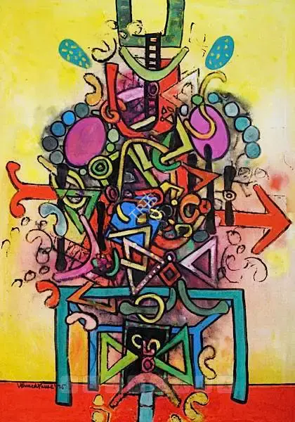 Ahmed Parvez (Artist), Abstract, 1975, Painting