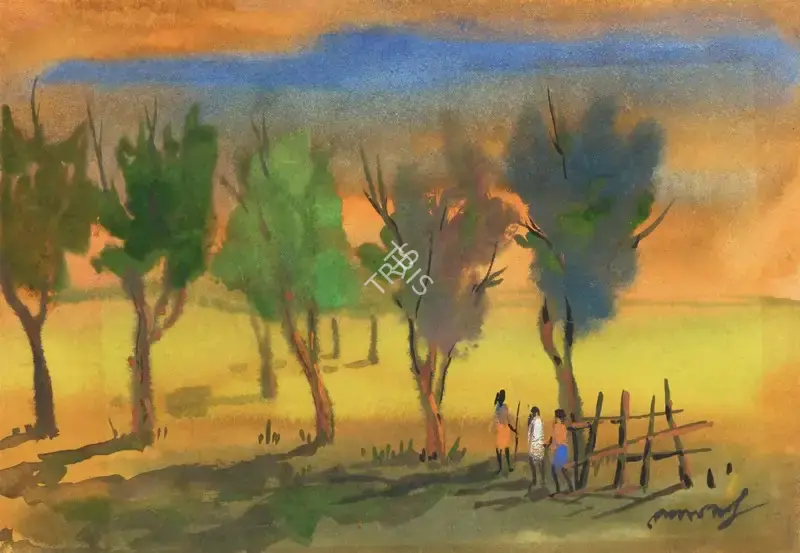 Ghose, Gopal (Artist). Untitled, n.d. | Painting, Sa.Onl/08.05.25, 2025 · Saffronart