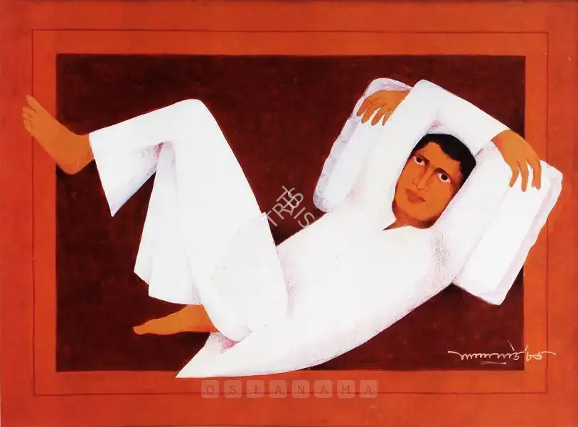 Lalu Prasad Shaw (Artist), Siesta, 1985, Painting