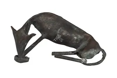 Somnath Hore (Artist), Dog Eating, 1983, Sculpture