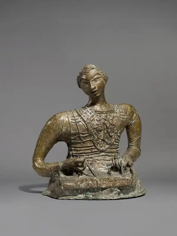 Mukherjee, Meera (Artist). Santur Player, 1981 | Sculpture, So.NeY/21.03.22, 2022 · Sotheby's