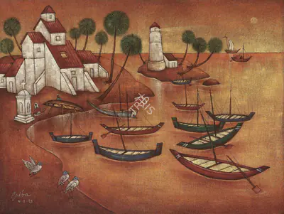 A.A. Raiba (Artist), Untitled, 1993, Painting
