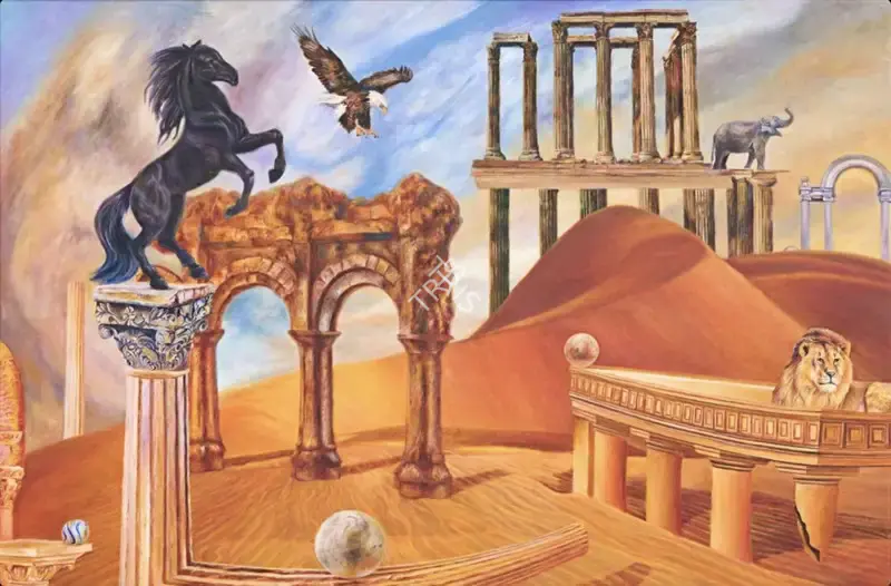 Kaleka, Ranbir (Artist). Triumphs Ruin, 2018 | Painting, AG.Onl/08.05.25, 2025 · Asta Guru