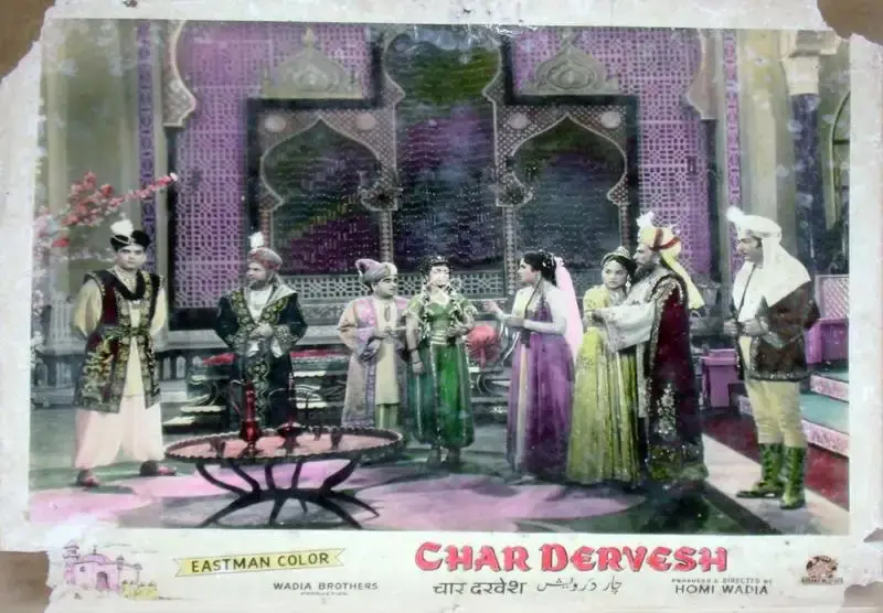 Aga Hasham (Cinematographer), Char Dervesh, 1964, Lobby Card