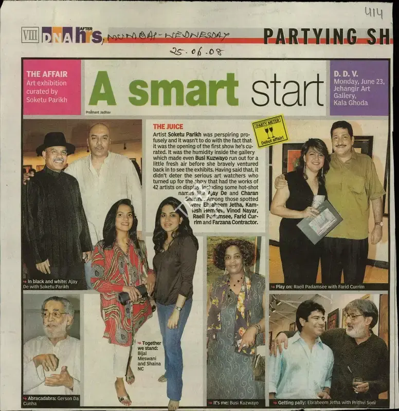 Prashant Jhadav (Reporter), A Smart Start, 2008, Newspaper Clipping