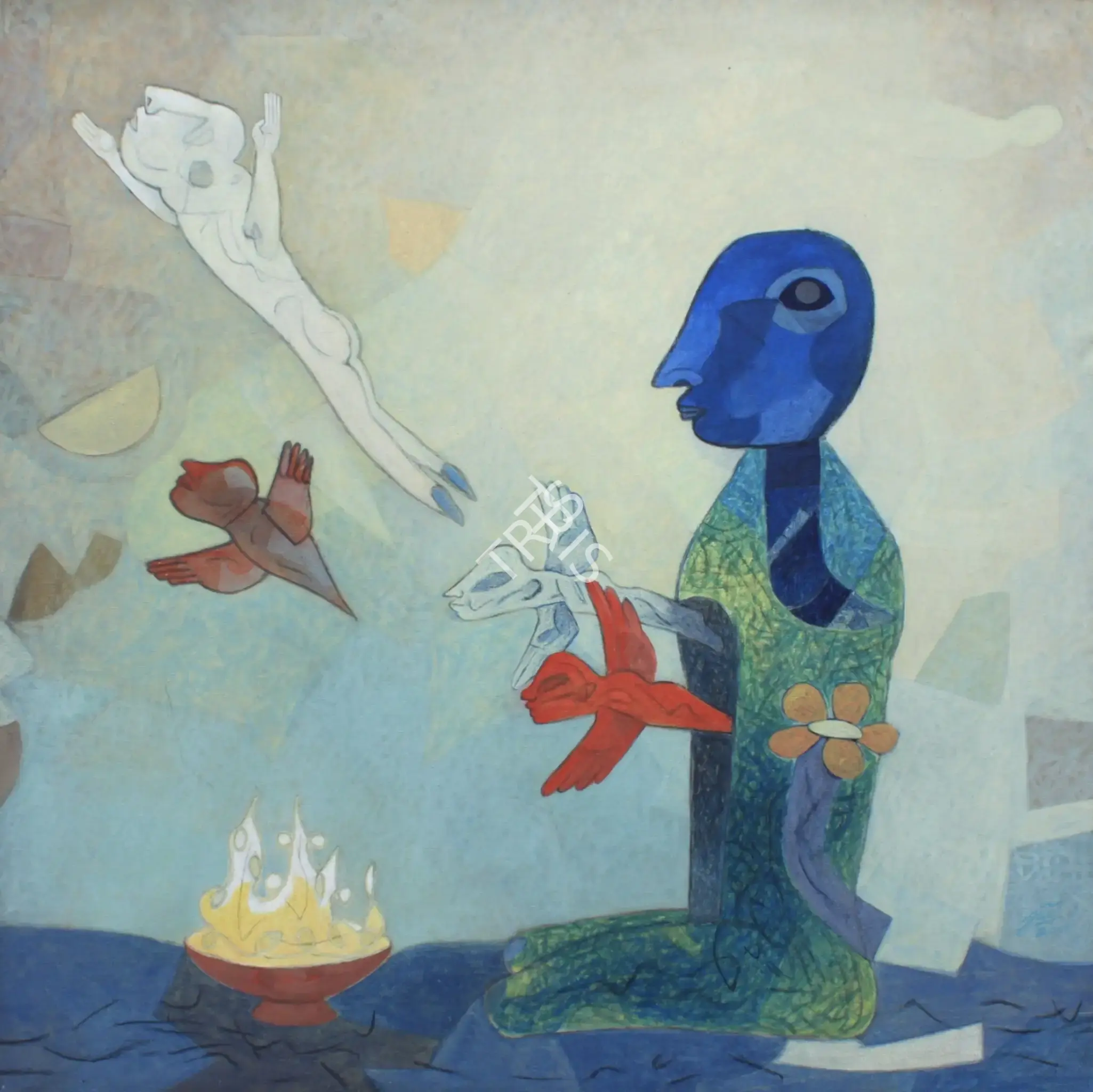 Jai Zharotia (Artist), Meditation, 2001, Painting