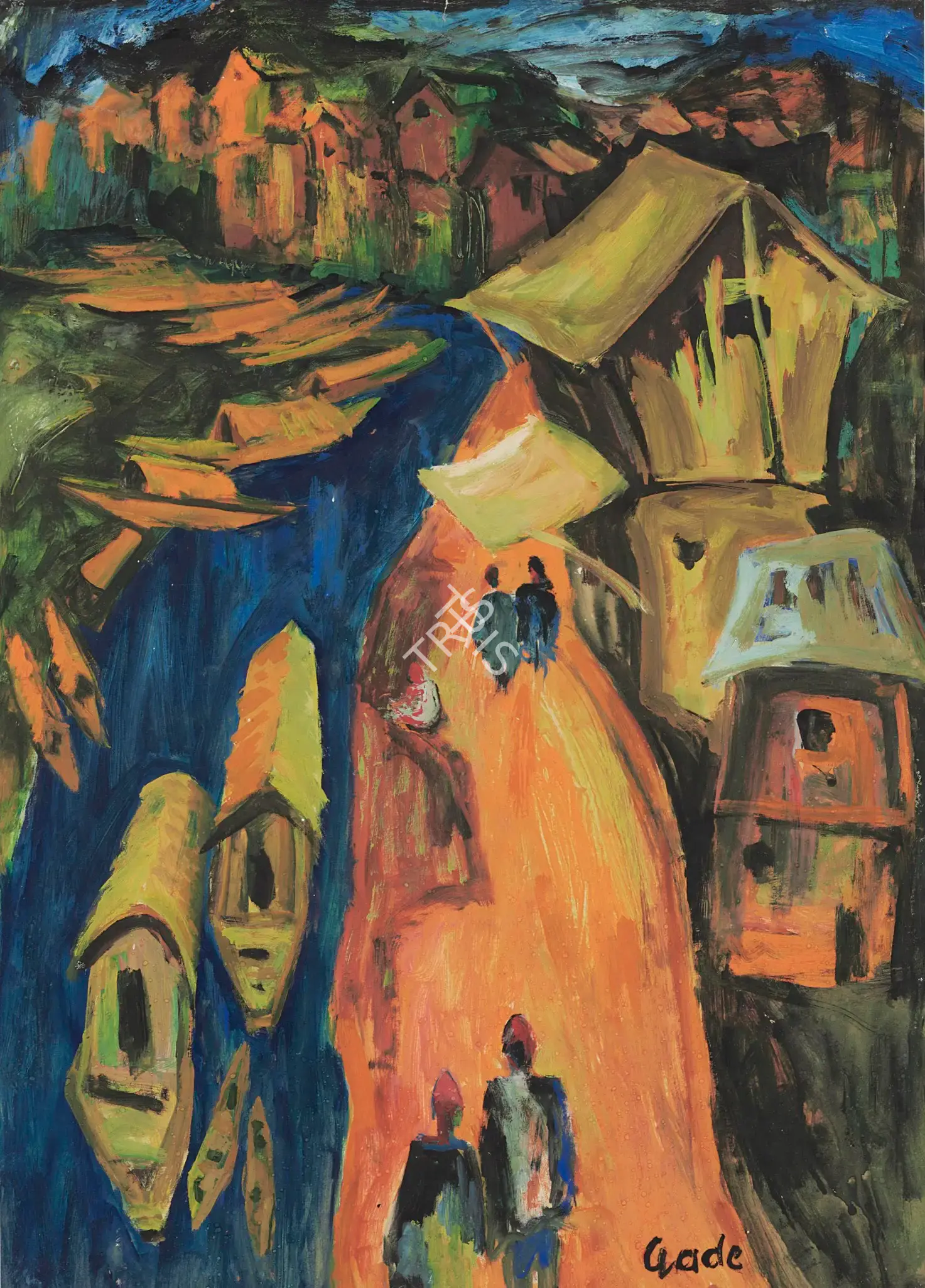 H.A. Gade (Artist), Untitled, 1959, Painting