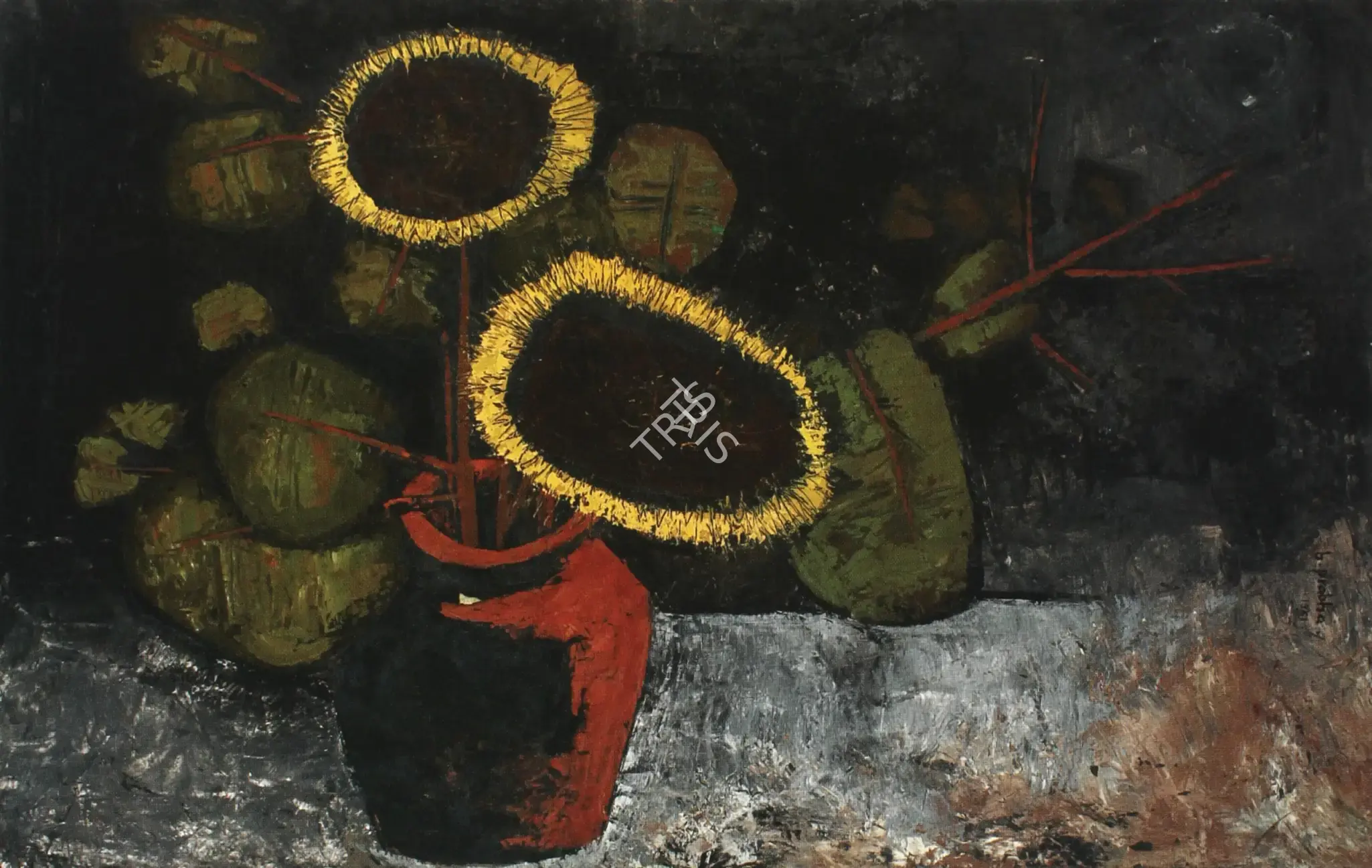 B. Prabha (Artist), Untitled, 1961, Painting