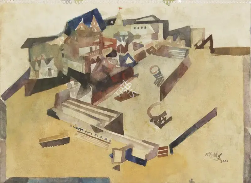 Ganesh Haloi (Artist), Untitled, 2001, Painting
