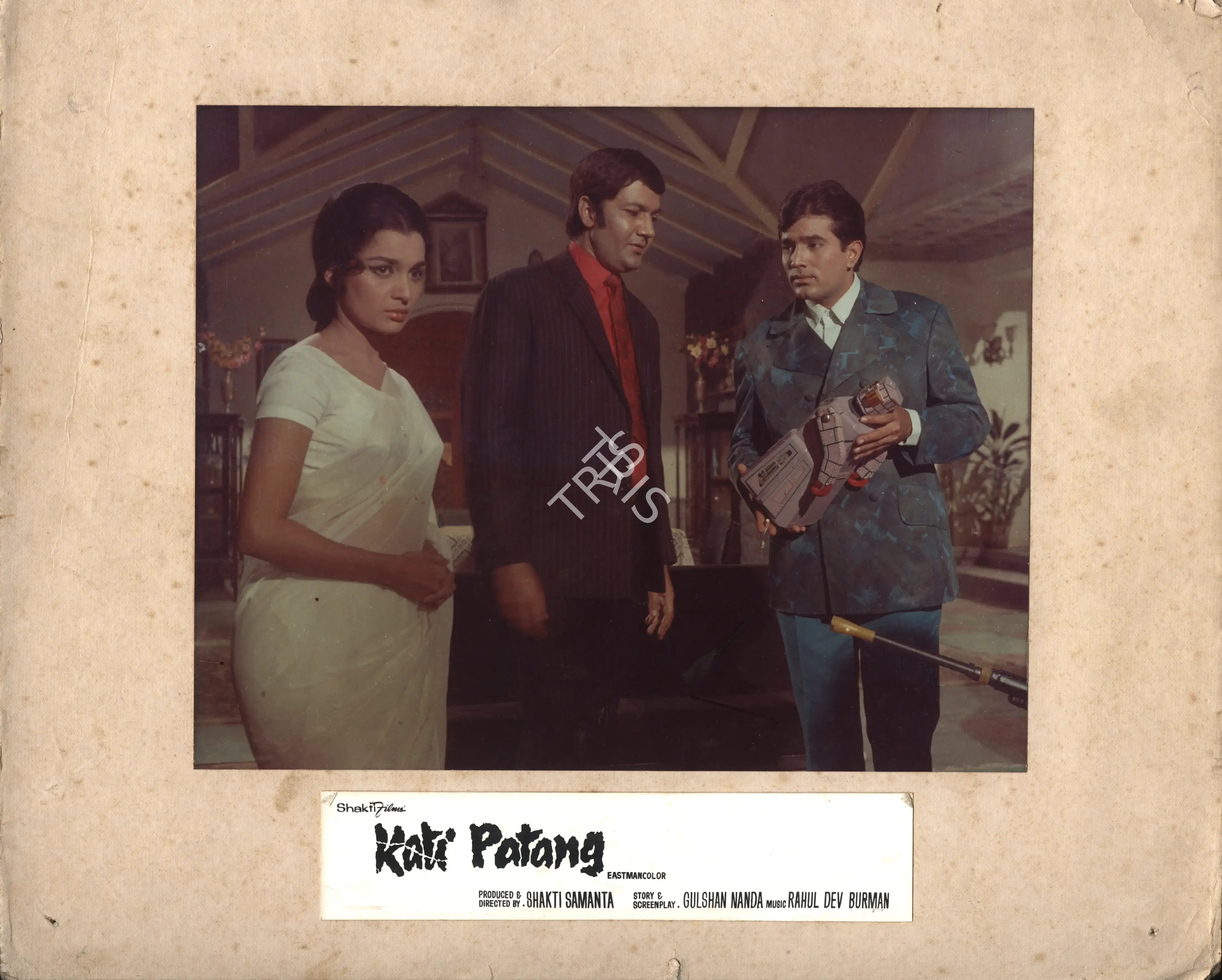 Shakti Samanta (Producer), Kati Patang, 1970, Photographic Still Mounted on Lobby Card