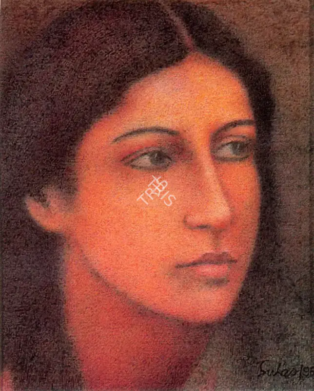 Suhas Roy (Artist), Charulata, 1996, Painting