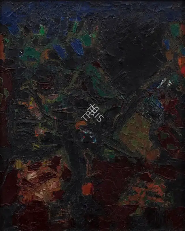 S.H. Raza (Artist), Pommiers, 1960, Painting