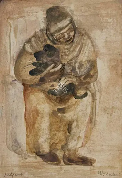 Nalini Malani (Artist), Endgame, 1989, Painting