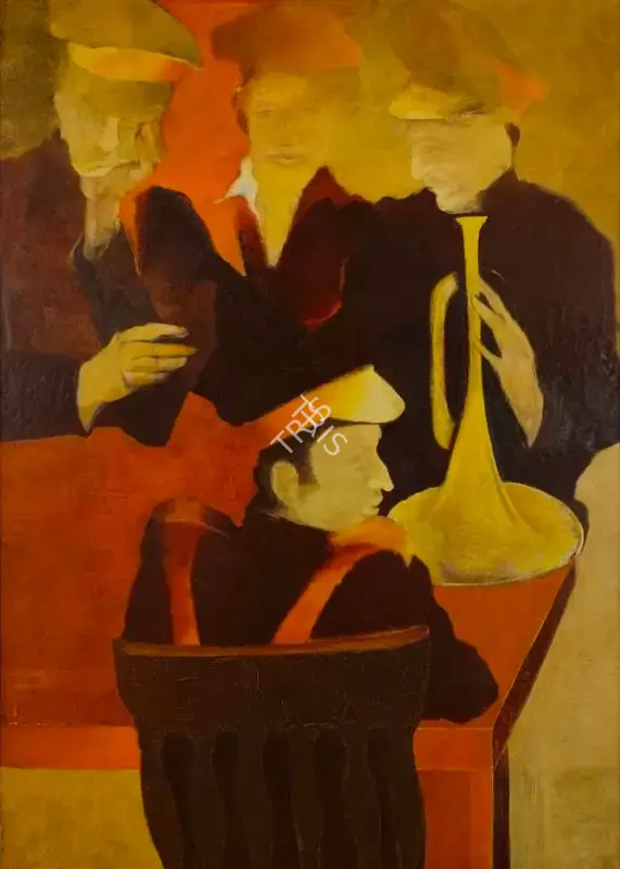 Krishen Khanna (Artist), Untitled, 1971, Painting