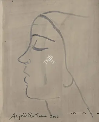 Anjolie Ela Menon (Artist), Self Portrait, 2013, Painting