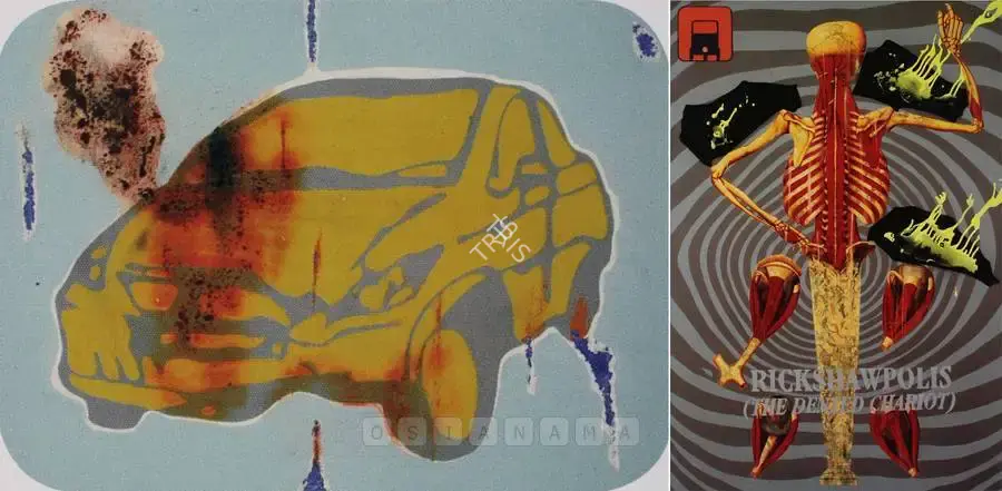 Kallat, Jitish (Artist). Rickshawpolis (The Dented Chairot) III, 2005 | Painting, Sa.Onl/07.09.06, 2006 · Saffronart