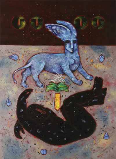 Baiju Parthan (Artist), Sprout, 1993, Painting