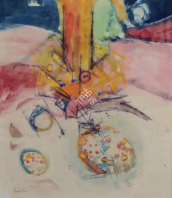 Ahmed Parvez (Artist), Abstract, 1964, Painting