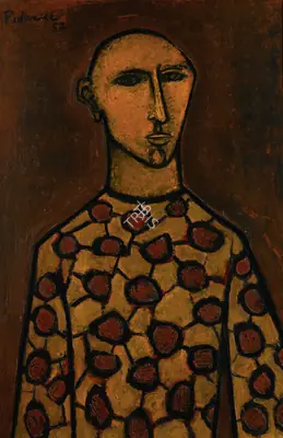Padamsee, Akbar (Artist). Prophet I, 1952 | Painting, So.Lon/07.10.14, 2014 · Sotheby's