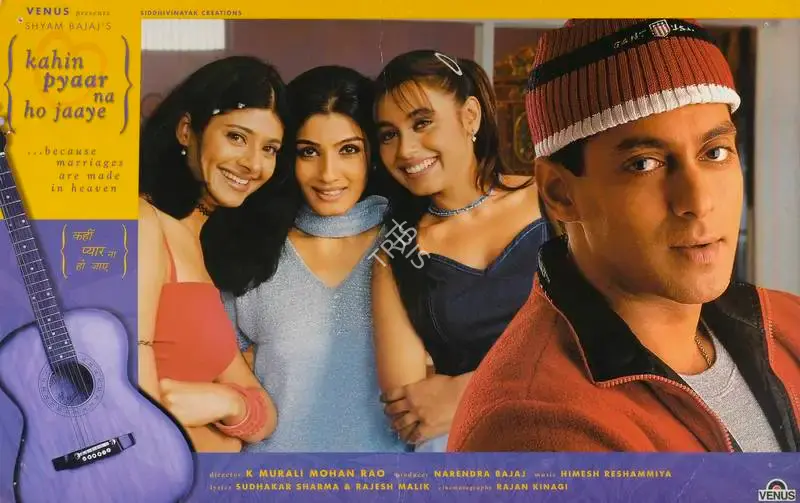 Narendra Bajaj (Producer), Kahin Pyar Na Ho Jaye, 2000, Lobby Card