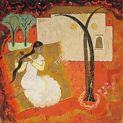 V.S. Gaitonde (Artist), Untitled, 1949, Painting